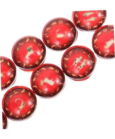NUOBESTY 100 pcs 12 women's DIY glass charms round patch necklace Ring face Gift bra replace wrapped thank you gifts epaulets lucky beads earrings football ceramic tile shoulder epaulets - Buy Online on GoSupps.com