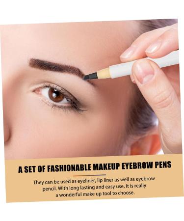 CANIGHT 4pcs Four Forked Eyebrow Pencil Cosmetic Four-head Eyebrow Pens Eye Makeup Pencil Eyebrow Filler Abs - Buy Online on GoSupps.com