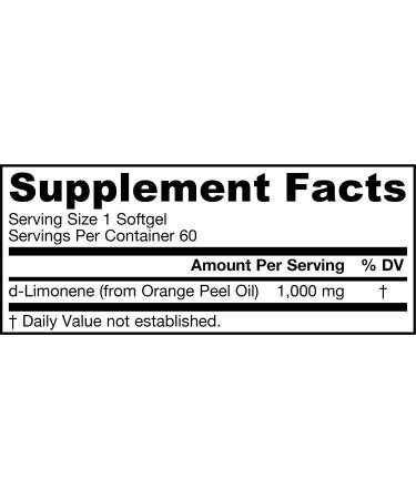 Jarrow Formulas d-Limonene 500 mg - 120 Softgels | Immune Support & Digestive Health - Buy Online on GoSupps.com