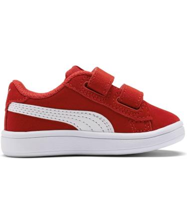 PUMA Kids Smash V2 Buck V INF Sneaker 8.5 UK - High Risk Red/Puma White - Buy Online on GoSupps.com