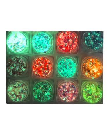 Rukjmqi Glitter face gel shimmer face gel long-lasting sparkling lotion (12 colors) glitter gel for lips and nails glitter liquid eyeshadow makeup