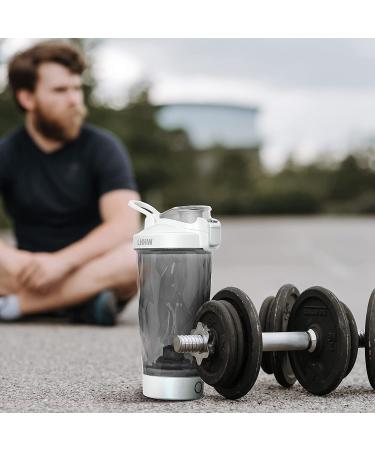 Rechargeable Electric Protein Shaker Bottle - 18oz BPA-Free Blender Cup for Gym & Home - Dark Grey - Buy Online on GoSupps.com