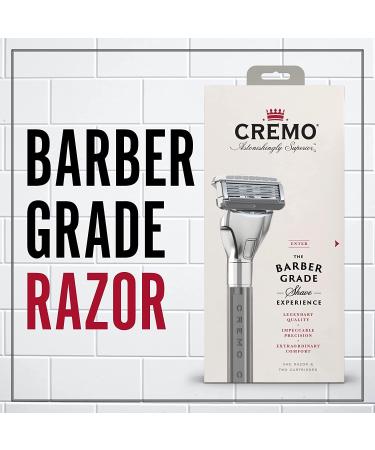 Cremo Barber Grade Men's Razor | Silver with Extra Refill Blade - Buy Online on GoSupps.com