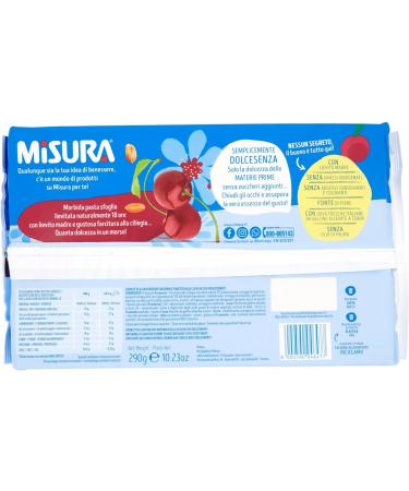 Misura Dolcesenza Cherry Croissants Without Added Sugar Croissant with cherry filling without sugar 290 g - Buy Online on GoSupps.com
