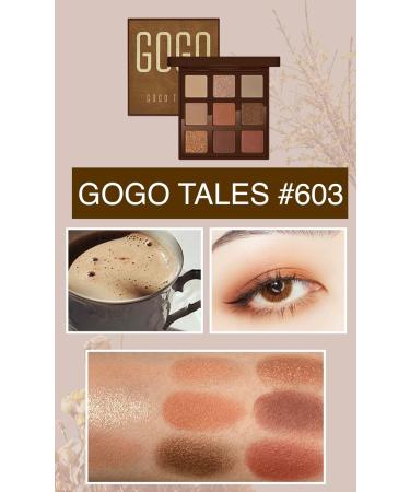 Gogo Tales Velvet Eyeshadow Palette - 9 Colors Shimmer & Matte - 603 Neutral - International Shipping Available - Buy Online on GoSupps.com