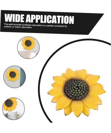 Alipis Mount Ornament Metal Sign Artistic Decoration Welcome Sunflower Flower Pendant D Door Art Hanging - Buy Online on GoSupps.com