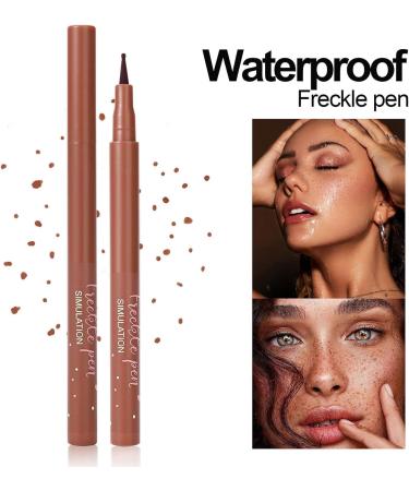 Makeup freckles pen faux freckles pen waterproof long lasting natural realistic makeup facial decoration quick dry create natural sunkissed skin - Buy Online on GoSupps.com