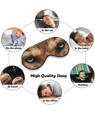 Buy Wolf Animal Sleep Mask - Adjustable Eye Shade Cover | Blocks Light & Reduces Puffiness | Perfect Gift for Sleep Lovers - Buy Online on GoSupps.com
