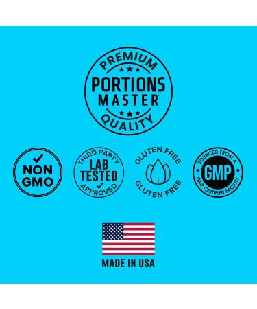 Portions Master Apple Cider Vinegar Pills, Unfiltered Apple Cider Vinegar - 90 Capsules - 750 mg Per Serving - Buy Online on GoSupps.com