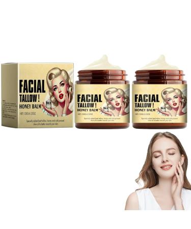 OVERJLDW Beef Tallow Face Cream, Honey Cream, Body Lotion, Beef Tallow Moisturizer, All-Purpose Wild Honey Cream