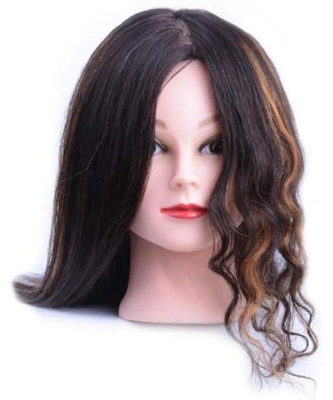 Tailor puppet female 16 inch headhaar hairdresser training head cosmetics manicin tailor bust stand (color: color1 size: 16inches) 16inches color1