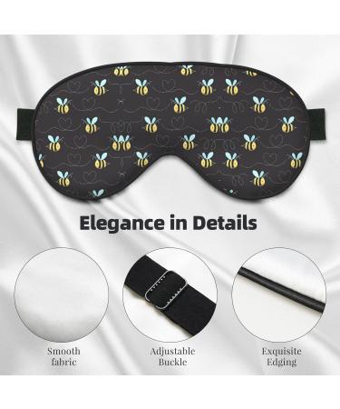 Buy Cartoon Bumblebee Eye Mask - Soft Adjustable Sleep Mask for Men & Women - Comfortable Nighttime Eye Cover - Buy Online on GoSupps.com
