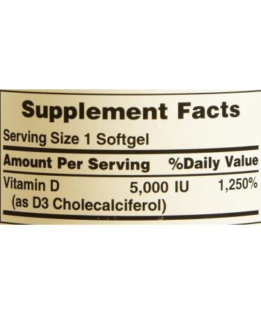 Vitamin D3 5000 IU for Immune System Support and Strong Bones - 200 Softgels - Buy Online on GoSupps.com