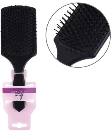Plastic Paddle Brush with 11 Rows Nylon Bristles and Rubber Tips (812-10) - Buy Online on GoSupps.com
