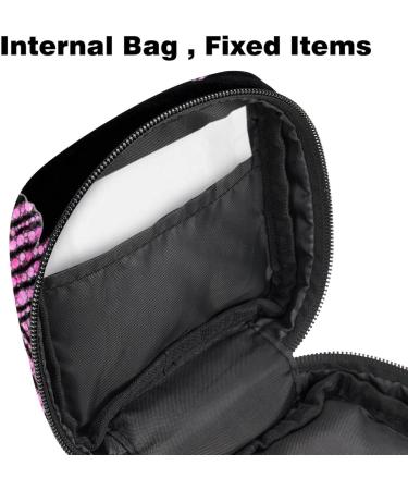 Stylish Pink Butterfly Menstruation Bag with Zipper | Women's Napkin & Tampon Organizer | Perfect for Girls - Buy Online on GoSupps.com
