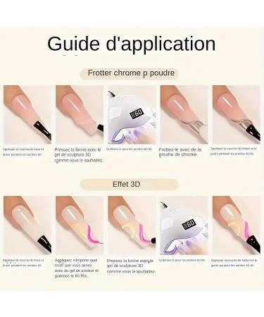 G n rique Sculpting Nail Gel - 15ml 3D Design Sculpting Nail Glue Gel Light Curable Beauty Treatment for Decals Salon Home Travel Parties Weddings Birthdays - Buy Online on GoSupps.com