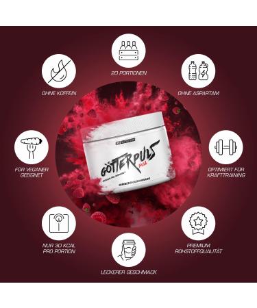 OS NUTRITION G tterpuls NULL Premium Caffeine-Free Pre Workout - Raspberry Flavor 300g | International Shipping Available - Buy Online on GoSupps.com