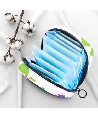 Colorful Dog Paws Women s Binding-Up Bag | Tampon Storage with Zip Pockets - Stylish & Functional - Buy Online on GoSupps.com