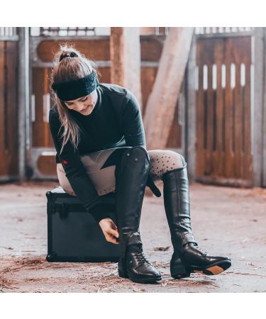 Suedwind Advanced II BZ Lace Soft Riding Ankle Boots - Black Leather Jodhpur Boots with Zipper | Comfortable Slip-On Fit | EU Size 39 - Buy Online on GoSupps.com
