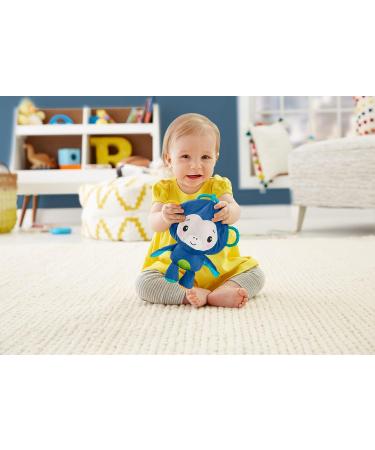 Fisher-Price Activity Monkey & Ball Plush Toy with Teether Accents | 2-in-1 Take-Along Baby Toy - Buy Online on GoSupps.com
