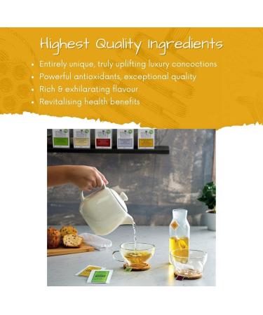 Honey & Orange Herbal Tea Bags with Greek Saffron | Luxury Herbal Tea | Energizing Premium Quality Boost Tea | Ethically Sourced Immunity Tea | Caffeine & Gluten free | 10 Tea Bags | Krocus Kozanis - Buy Online on GoSupps.com