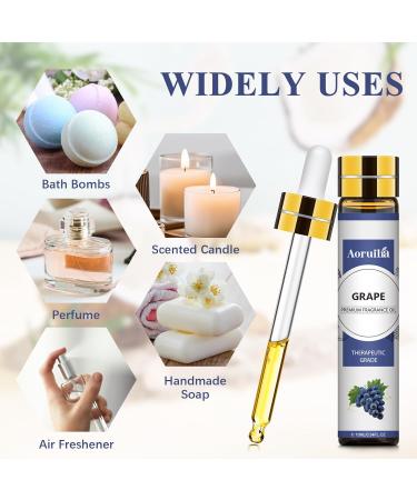 Aoruilia 6 x 10ml Fruity Essential Oils Set for Aromatherapy Diffuser Home Fragrance Relaxing Candle Making - Strawberry Coconut Raspberry Grape Mango Cherry Fruity 60 ml (Pack of 1) - Buy Online on GoSupps.com