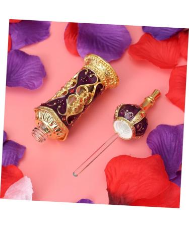 Angoily Glass Anointing Perfume Antique Essential Oil Bottle Floral Essential Oil Liquid Oil Roller Container Crystal Decor Containers Vintage Terrariums Gold Lecythus Middle East Travel - Buy Online on GoSupps.com