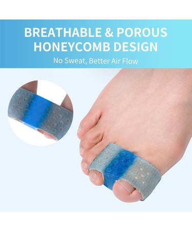 Toe Separator for Women & Men - Bunion Corrector 4 Pcs Toe Spacer for Bunions & Deformed Toes - Blue Large - Buy Online on GoSupps.com