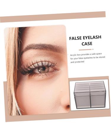 PACKOVE Bo te de Rangement pour Cils Transparente tui Multicouches pour Organiser Faux Cils Coffret Compact L ger pour Trousse Maquillage Caf  - Buy Online on GoSupps.com