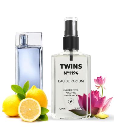 TWINS Impression of L'eau par Pour Homme | Perfume for Men Eau de Parfum | No.1194 | 3.4 Fl Oz / 100 ml Kenzo L'Eau Kenzo pour Homme Impression