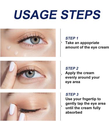 Collagen Eye Cream - Eye Cream for Dark Circles and Puffy Eyes - Eye Cream Anti Aging - Moisturizing Skincare Set for Hydrating and Moisturizing - Brightening Skin Color - Buy Online on GoSupps.com