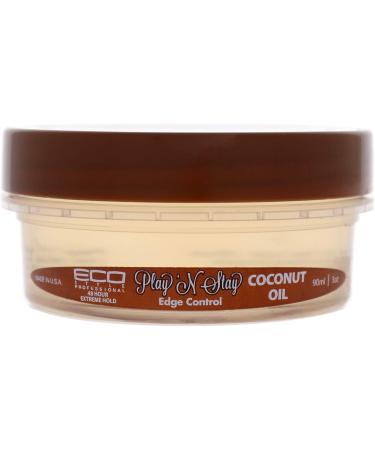 Eco Play N Stay Edge Control Gel - Coconut Oil 3oz - Buy Online on GoSupps.com