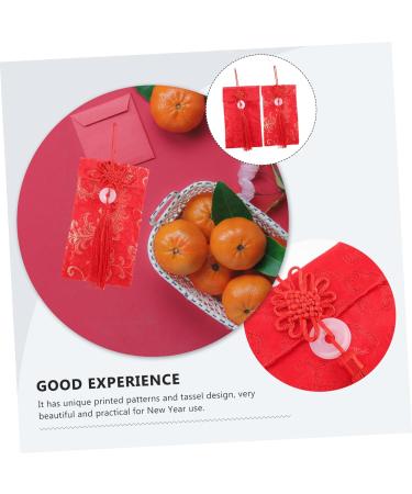 ABOOFAN 4 Pcs Fabric Red Envelope Chinese Gifts Hongbao Envelopes Lucky Money Envelopes Silk Red Envelope Red Envelopes Embroidered Purse Party Red Packets Cloth New Year Money Bag - Buy Online on GoSupps.com