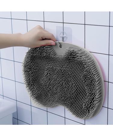 Back Scrubbing Mat & Foot Scrubber Massager | Silicone Eco-Friendly Shower Tool for Relaxation & Cleansing - Buy Online on GoSupps.com