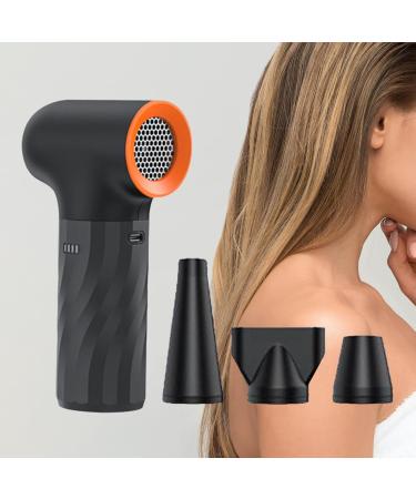MERIGLARE Blow Dryer Portable Hair Dryer Small with 3 Nozzles Versatile Powerful Fast Drying Air Cleaner Kit for Salon Travel Outdoor - Buy Online on GoSupps.com