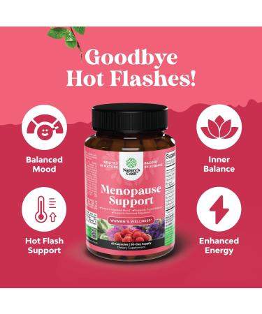 Bundle of Complete Herbal Menopause Supplement for for Night Sweats Hot Flashes & Mood Swings and Pure Magnesium Glycinate Supplement 400mg Per Serving - High Absorption Chelated Magnesium Capsules - Buy Online on GoSupps.com