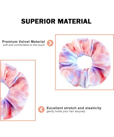 Buy Kavya Tie-Dye Hair Ties for Girls & Women - 12 Soft Elastic Hair Bands | Stylish Scrunchies & Accessories - Buy Online on GoSupps.com