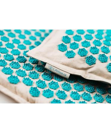 Lifeilove Nails Spikes Acupressure Acupuncture European Quality Mat and Pillow Pain Relief Stress Relief Muscle Relaxant - Buy Online on GoSupps.com