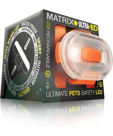 Max & Molly MATRIX Ultra LED Light for Dogs & Cats - Bright Zigzag Design (Sunset Chevron) for Joggers Walkers & Bikers - Outdoor Safety Gear - Buy Online on GoSupps.com