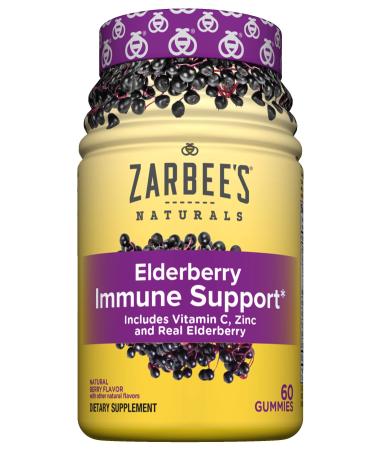Zarbee's Naturals Elderberry Immune Support - Berry-60 Gummies