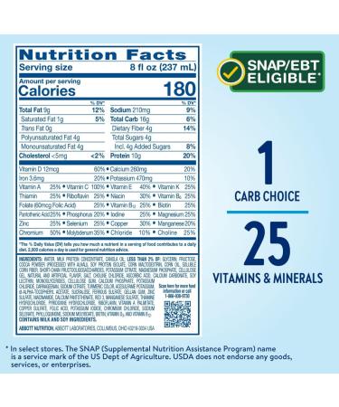 Glucerna Nutritional Shake  Diabetic Drink to Support Blood Sugar Management  10g Protein  180 Calories  Rich Chocolate  8-fl-oz Bottle  24 Count - Buy Online on GoSupps.com