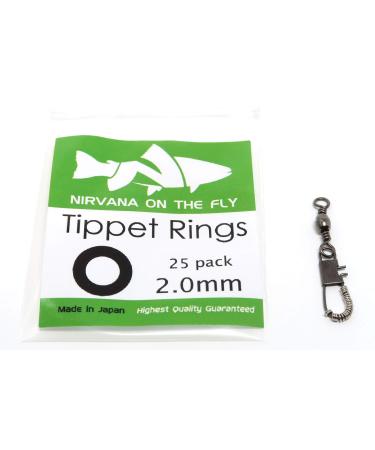 Nirvana Premium Fly Fishing Tippet Rings - 25 Rings on a Clip - Made in Japan 2mm - Buy Online on GoSupps.com