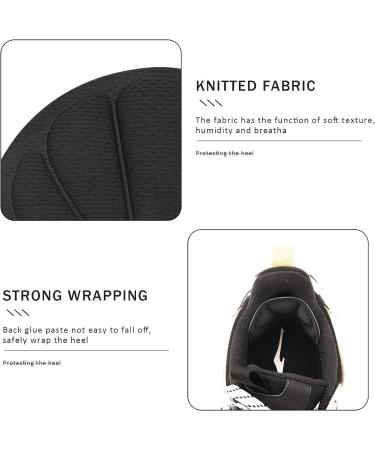 6 Pairs Self-Adhesive Heel Grips & Liners - Anti-Slip Cushion Inserts for Loose Shoes - Black, Men, Women - Buy Online on GoSupps.com