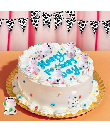 16 Pcs Mini Cow Toys Cute Cow Animals Miniature Resin Figurines Cow Cake Toppers Garden Moss Landscape Ornaments for Cake Decoration Garden Home Theme Party Decor - Buy Online on GoSupps.com
