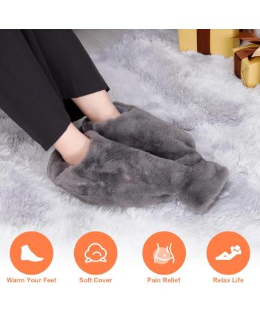 Homealexa 2L Hot Water Bottle with Soft Cover - Premium Natural Rubber, Safe & Durable for Family | Foot Design - Buy Online on GoSupps.com