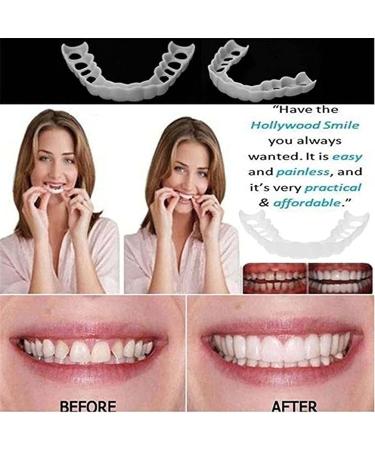 LAMILL DIY Dentures Teeth Veneers for Men and Women - Elastic Tooth Cover - Perfect Smile Solution (2 PCS) - Buy Online on GoSupps.com