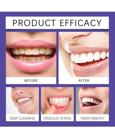 Premium Teeth Whitening Toothpaste - Deep Clean & Stain Removal for A Brighter Smile(2PCS) 1 Count (Pack of 1) - Buy Online on GoSupps.com