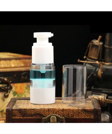 TIANZD 3Pcs Empty 15ml Transparent Airless Pump Bottles Refillable Clear Travel Vacuum Lotion Pump Containers for Cosmetic Foundation Lotion Gel - No Straw Required - Buy Online on GoSupps.com