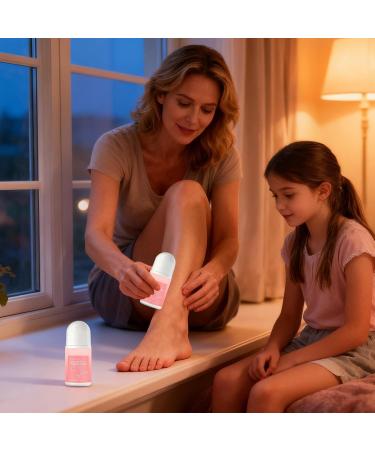 Dry & Cracked Heel Liquid - Natural Moisturizer Roll-On 50ml For Dry Feet Non Greasy Fluid For Cracked Heels | For Hands Elbows Knees Pedicure Rough Night Beauty - Buy Online on GoSupps.com