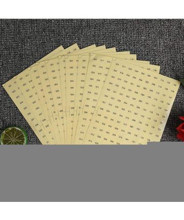 Waterproof Self-Adhesive Round Number Stickers (001-160) for Gel Polish Color Markings - International Shipping Available - Buy Online on GoSupps.com